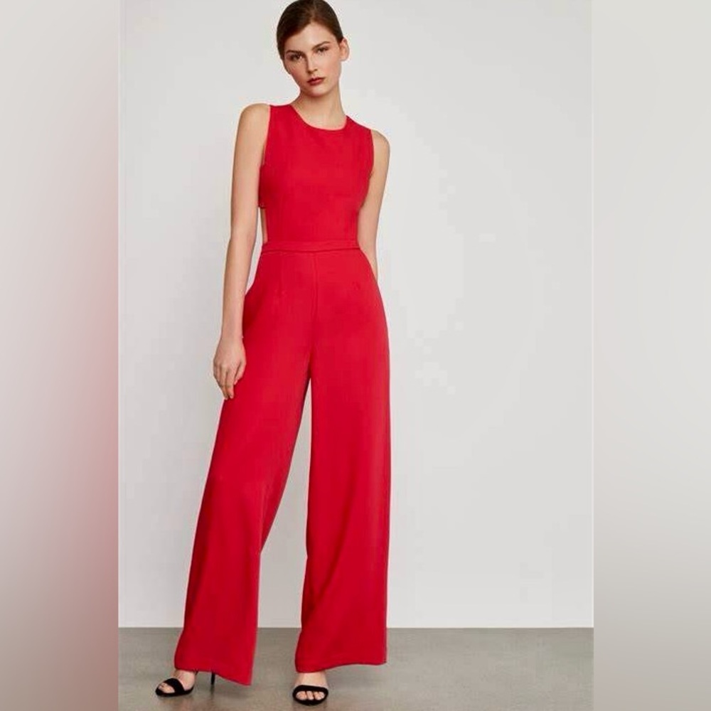 BCBG Rosanna Jumpsuit Red Berry